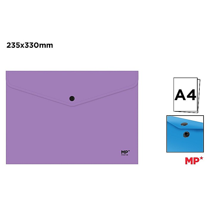 MAPA PLASTIC IPB A4 CU CAPSA LILA PC537-08 [1]