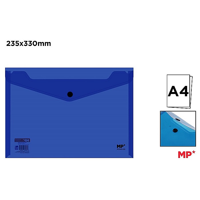 MAPA PLASTIC IPB A4 CU CAPSA ALBASTRU TRANSPARENT PC543-03 [1]