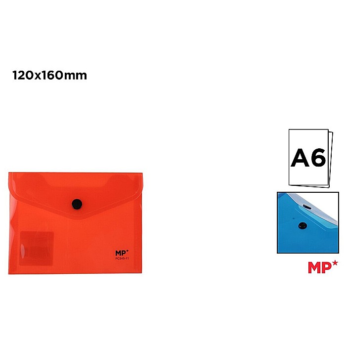 MAPA PLASTIC IPB A6 CU CAPSA ROSU TRANSPARENT PC545-11 [1]