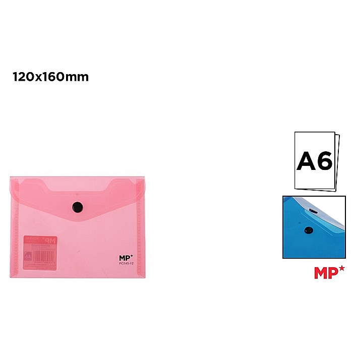 MAPA PLASTIC IPB A6 CU CAPSA ROSU CORAL TRANSPARENT PC545-12 [1]