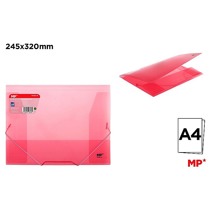 DOSAR PLIC PP A4 IPB CU ELASTIC CORAL TRANSLUCID PC552-12 [1]