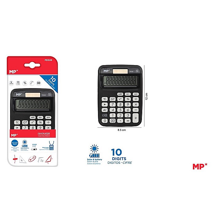 CALCULATOR BIROU IPB 10DIG NEGRU PE026 [1]