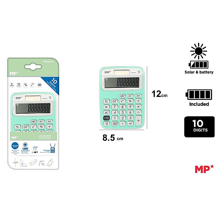 CALCULATOR BIROU IPB 10DIG VERDE PE026-4 [1]