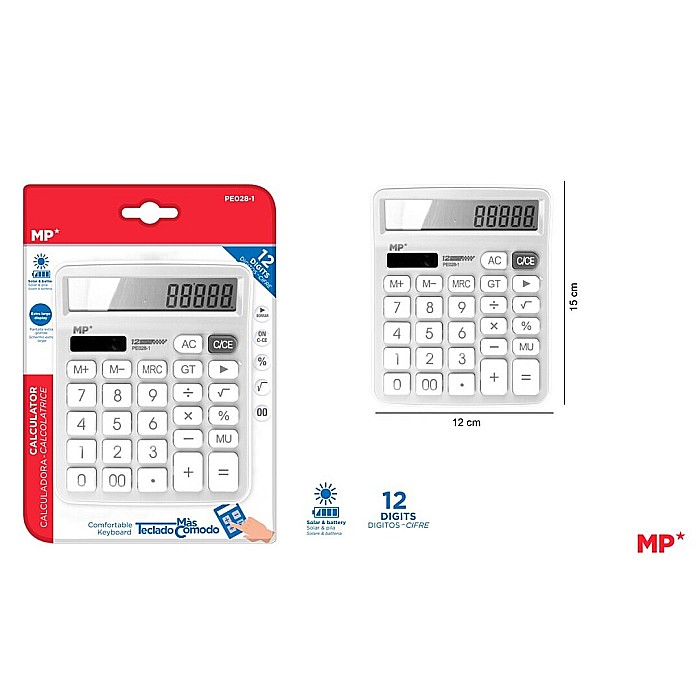 CALCULATOR BIROU IPB 12DIG ALB PE028-1 [1]