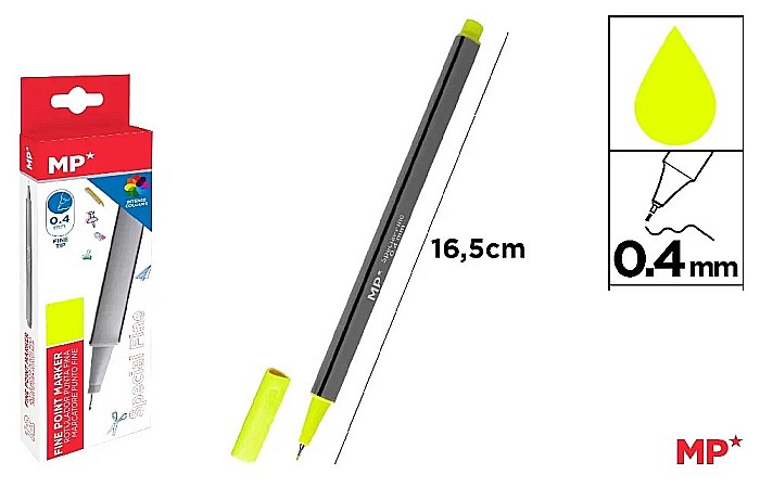 FINELINER IPB VARF 0.4MM GALBEN LAMAIE PE206AL-S [1]