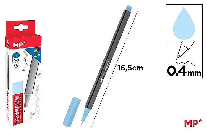 FINELINER IPB VARF 0.4MM ALBASTRU AZUR PE206A-S [1]