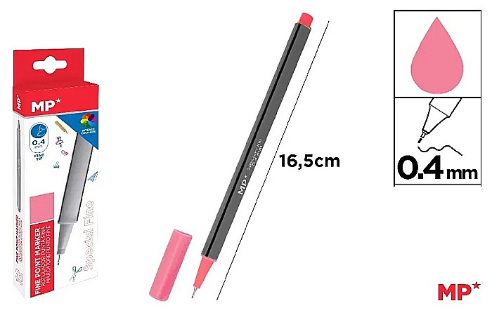 FINELINER IPB VARF 0.4MM ROZ PE206RO-S [1]