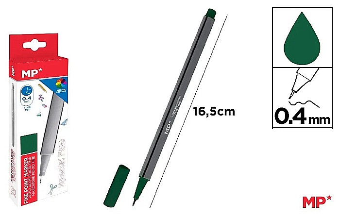 FINELINER IPB VARF 0.4MM VERDE INCHIS PE206VO-S [1]