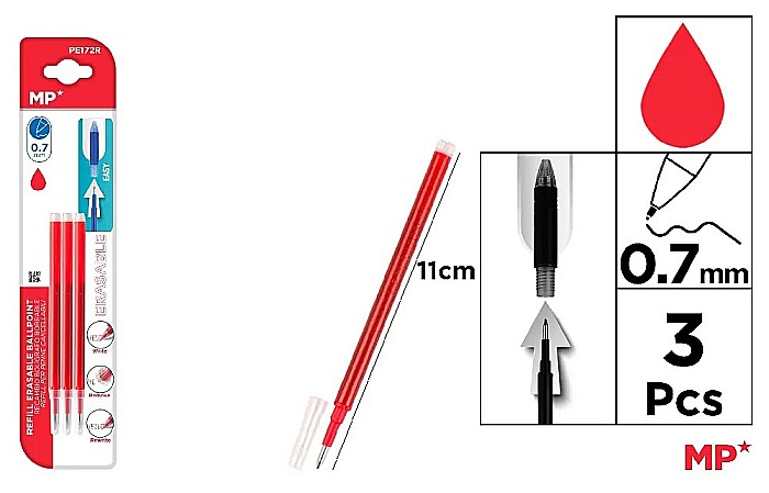 MINA TERMICA PIX IPB 0.7MM 3/SET ROSU PE172R [1]