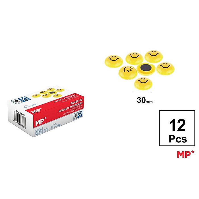 MAGNETI IPB 30MM 12/SET SMILEY FACES PA488-03 [1]