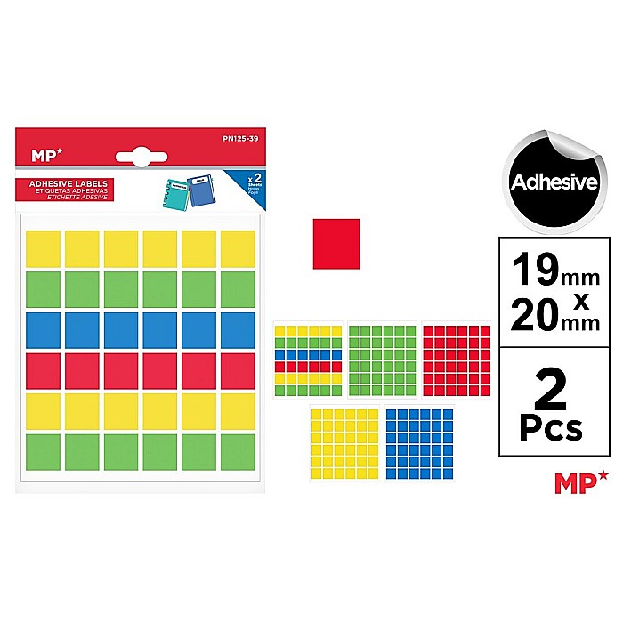 PATRATE ADEZIVE IPB 19*20MM 2COLI/SET 4 CULORI PN125-39 [1]