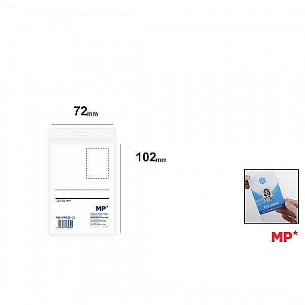 BUZUNAR ECUSON IPB 72*102MM VERTICAL PP TRANSPARENT PP023-02 [3]