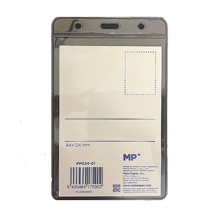 BUZUNAR ECUSON IPB 84*124MM VERTICAL PP TRANSPARENT PP024-01 [1]