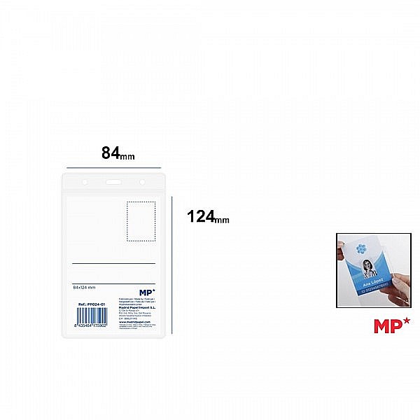 BUZUNAR ECUSON IPB 84*124MM VERTICAL PP TRANSPARENT PP024-01 [3]