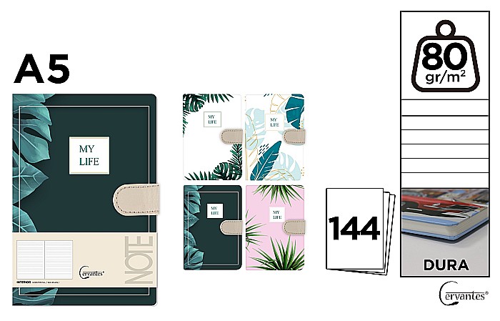 NOTES IPB A5 FANTASY MY LIFE CLAPA MAGNETICA PB475-11 [1]