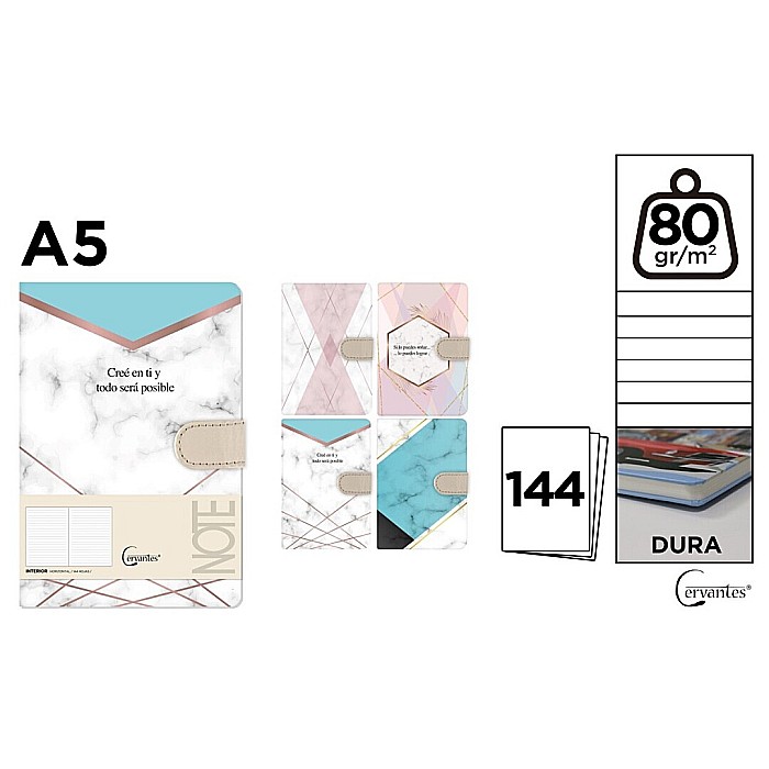 NOTES IPB A5 FANTASY GEOMETRIC DESIGN CLAPA MAGNETICA PB475-14 [1]