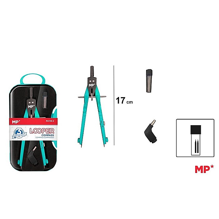 COMPAS IPB PROFESIONAL 3 PIESE/SET TURQUOISE PA118-2 [1]