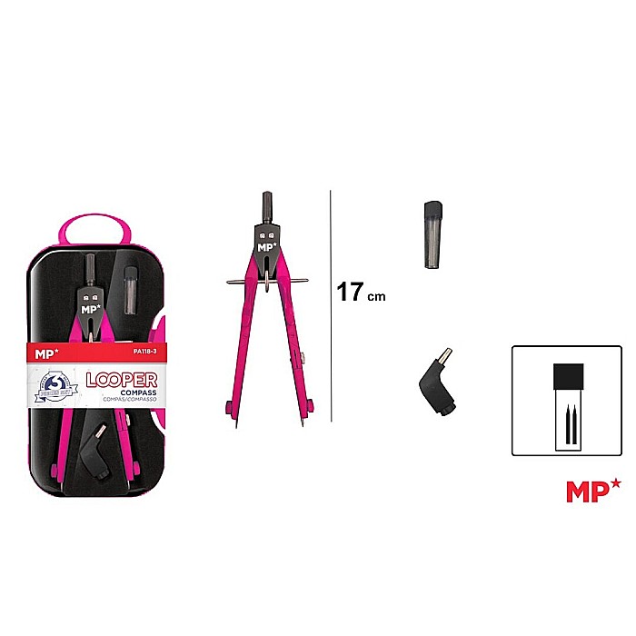 COMPAS IPB PROFESIONAL 3 PIESE/SET ROZ PA118-3 [1]