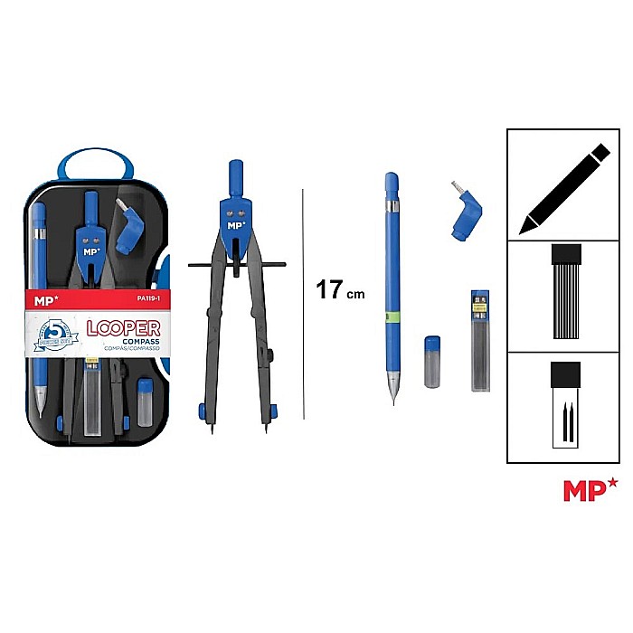 COMPAS IPB 170MM 5 PIESE ALBASTRU PA119-1 [2]