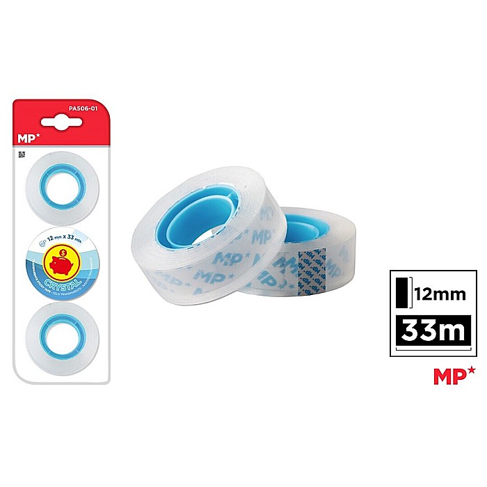 BANDA ADEZIVA CRISTAL IPB 12MM*33M TRANSPARENTA 3/SET PA506-01 [1]