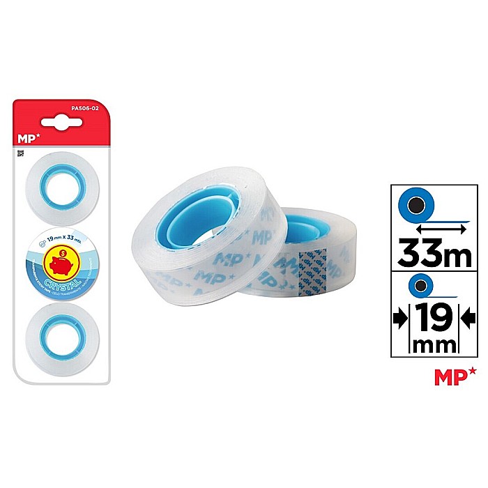BANDA ADEZIVA CRISTAL IPB 19MM*33M TRANSPARENTA 3/SET PA506-02 [1]