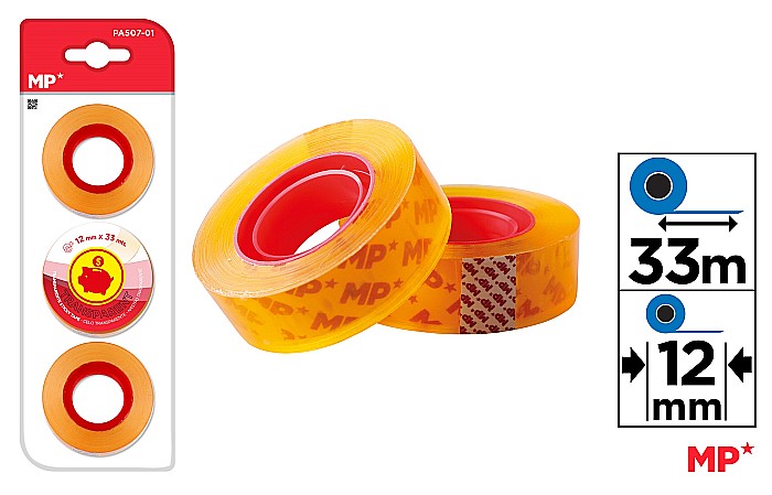 BANDA ADEZIVA IPB 12MM*33M TRANSPARENTA 3/SET PA507-01 [1]