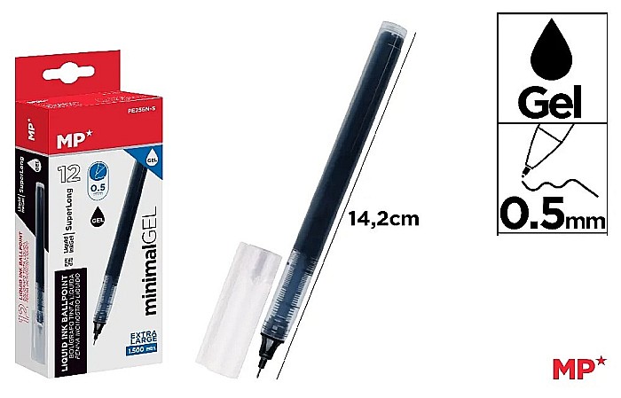 ROLLER CU GEL IPB 0.5MM NEGRU PE256N-S [1]