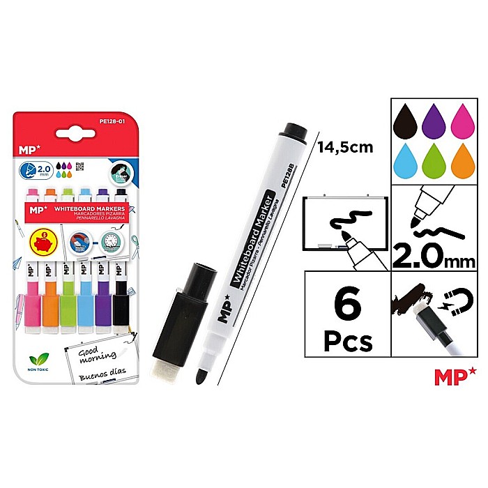MARKER WHITEBOARD IPB 6 CULORI/SET PE128-01 [1]