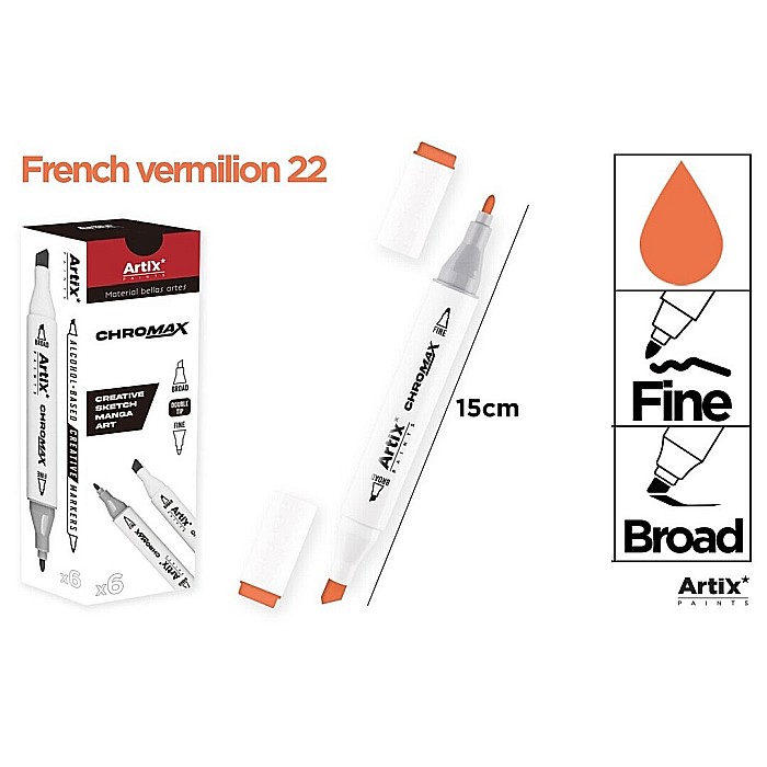 ART MARKER IPB 2 CAPETE ROSU VERMILION 22 PP915-22 [1]