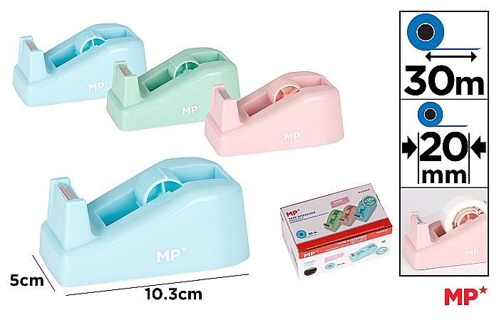 DISPENSER IPB PENTRU BANDA ADEZIVA 12*5CM CULORI PASTEL PA129CP [1]