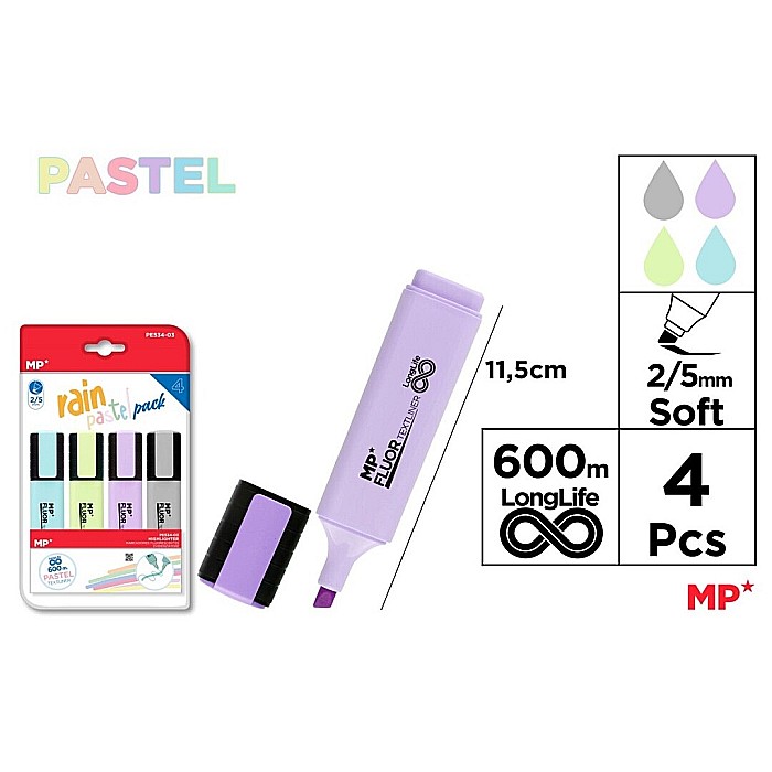 TEXTMARKER IPB 4 CULORI/SET PASTEL RAIN PE534-03 [1]