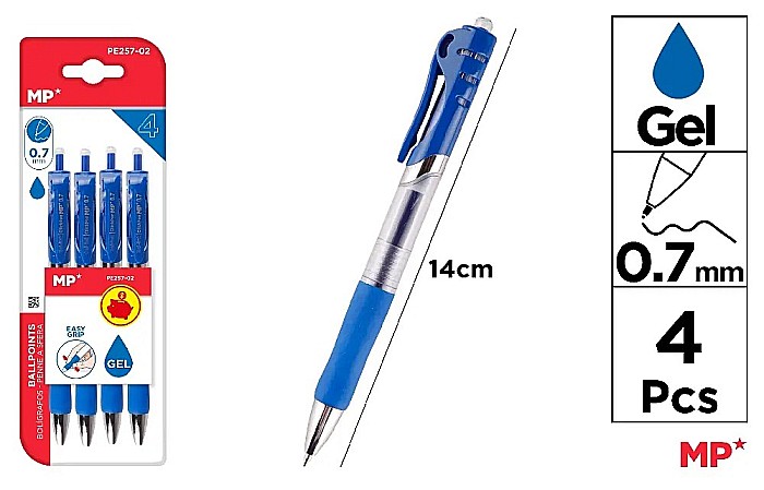 PIX CU GEL IPB 0.7MM CLICK ALBASTRU 4/SET PE257-02 [1]