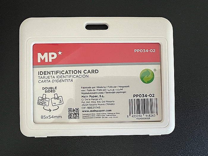 BUZUNAR ECUSON IPB 85*54MM ORIZONTAL ALB PP034-02 [2]