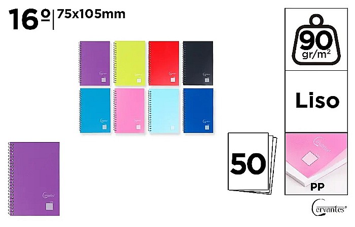 NOTES PP IPB 75*105MM SPIRA 50F VELIN CULORI ASORTATE PB229 [1]