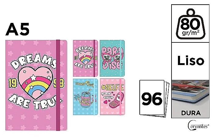 NOTES IPB A5 CERVANTES CU ELASTIC SUMMER PARTY PB829-62 [1]