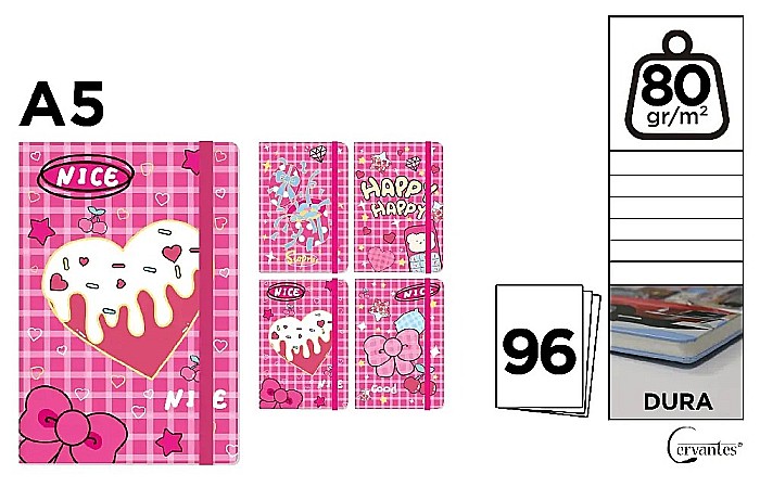 NOTES IPB A5 CERVANTES CU ELASTIC HAPPY PB829-68 [1]