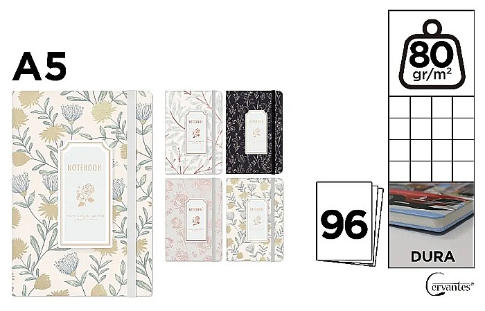 NOTES IPB A5 CERVANTES CU ELASTIC NOTEBOOK PB829-73 [1]