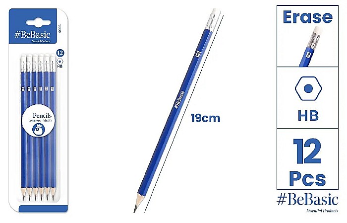 CREION GRAFIT BeBasic HB CU RADIERA 12/SET S003 [1]