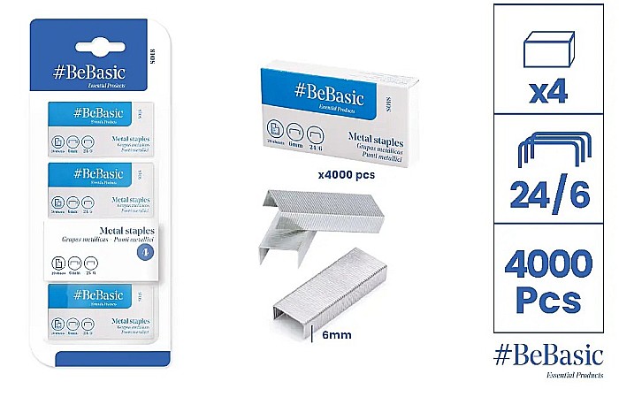 CAPSE BeBasic 24/6 METAL 4000/SET S018 [1]