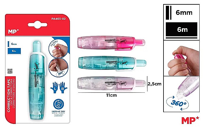 BANDA CORECTOARE IPB CU CLICK RETRACTABILA ROTATIVA 6MM*6M PASTEL PA465-02 [1]