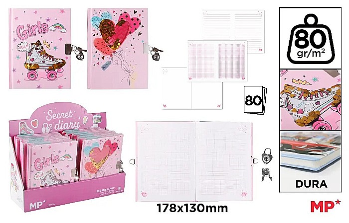 JURNAL CU LACAT IPB 178*130MM 80F CERVANTES GIRLS PB891-02 [1]