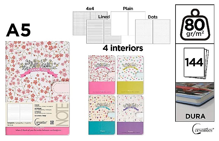 NOTES IPB A5 144 FILE FANTASY THANK YOU CLAPA MAGNETICA PB475-66 [1]