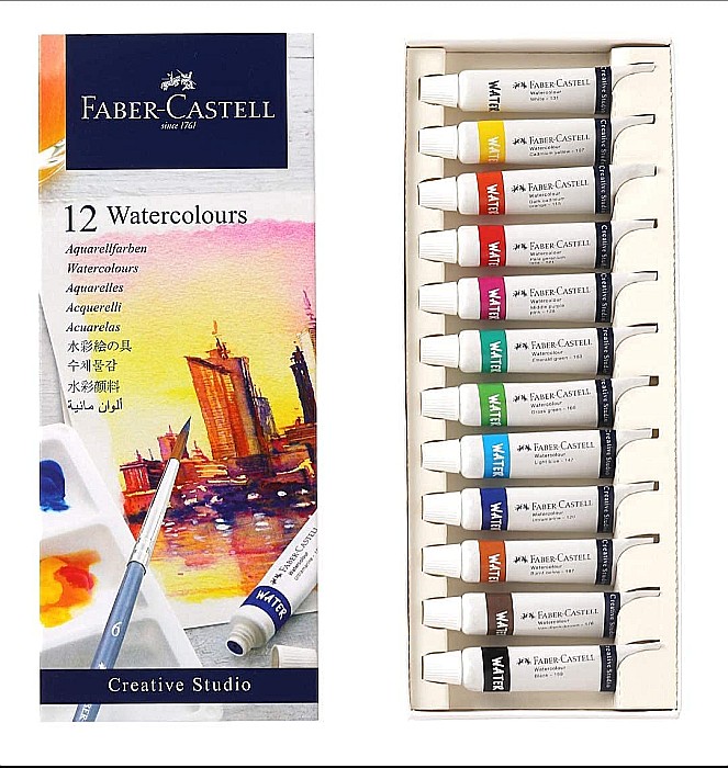LEC TEMPERA FABER-CASTELL 12/SET X 9ML SI PALETA FC169612 [2]