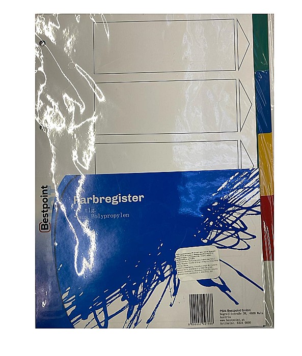 EU SEPARATOR INDEX PLASTIC A4 5 CULORI 28330 [1]