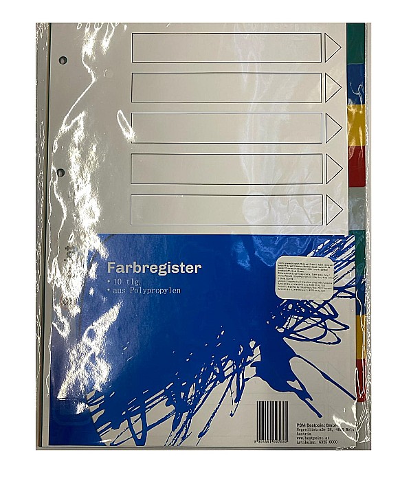 EU SEPARATOR INDEX  PLASTIC A4 10 CULORI 221040 [1]