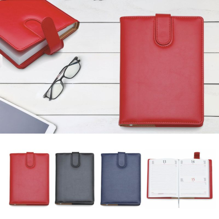 AGENDA DATATA LUX RIGA ROSU CU CLAPA  15*21CM 2026 390R [2]