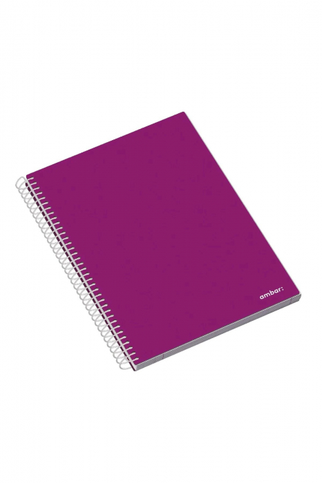 AM CAIET A4 120F SPIRA 5 SUBIECTE AMBAR HARD COVER 163511 LINII [6]