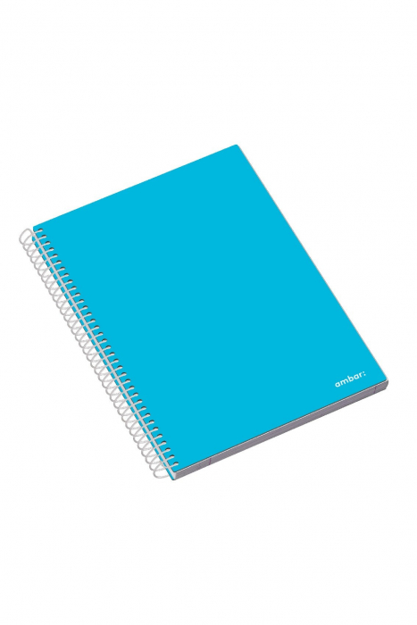 AM CAIET A4 120F SPIRA 5 SUBIECTE AMBAR HARD COVER 163511 LINII [4]