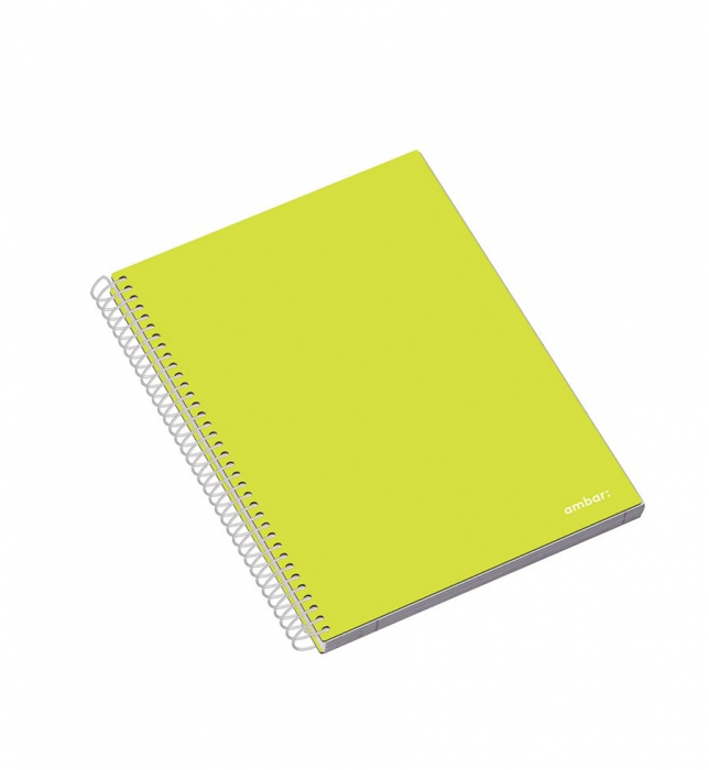 AM CAIET A5 100F SPIRA 5 SUBIECTE AMBAR SCHOOL LINII/PATRATELE 163504 [2]