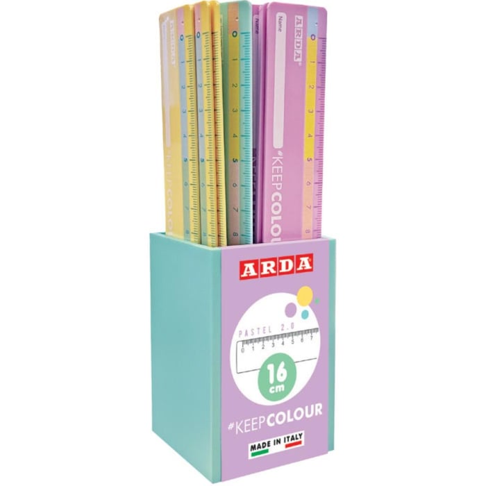 RIGLA 16CM KEEP COLOUR PASTEL R17PBAR [2]